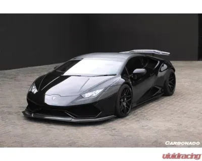 Carbonado Carbonado DryCF DE Style Front Lip for Lamborghini Huracan LP610 2015-2020 - DRYCF5556LB-FL