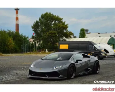 Carbonado Carbonado DryCF DE Style Front Lip for Lamborghini Huracan LP610 2015-2020 - DRYCF5556LB-FL