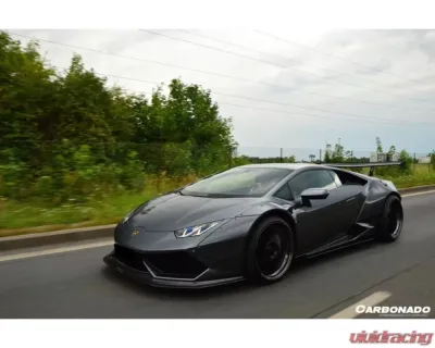 Carbonado Carbonado DryCF DE Style Front Lip for Lamborghini Huracan LP610 2015-2020 - DRYCF5556LB-FL
