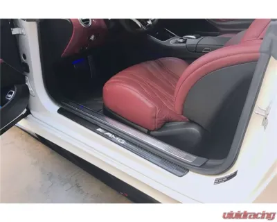 Carbonado DryCF OE Style Dry Door Sills Steps Cover Mercedes Benz C217 S63 | S65 AMG Coupe 2014-2021 - DRYCF8506OEM.DC
