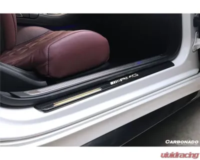 Carbonado DryCF OE Style Dry Door Sills Steps Cover Mercedes Benz C217 S63 | S65 AMG Coupe 2014-2021 - DRYCF8506OEM.DC
