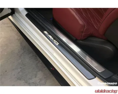 Carbonado DryCF OE Style Dry Door Sills Steps Cover Mercedes Benz C217 S63 | S65 AMG Coupe 2014-2021 - DRYCF8506OEM.DC