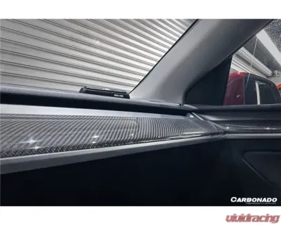 Carbonado DryCF OEM Style Autoclave Dashboard Trim Interior Replacement Tesla Model 3 | Y 2020-2023 - DRYCF9405OE-DBTI