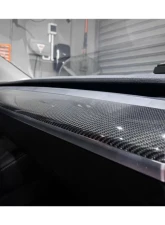 Carbonado DryCF OEM Style Autoclave Dashboard Trim Interior Replacement Tesla Model 3 | Y 2020-2023                                     - DRYCF9405OE-DBTI - Image 12