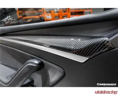 Carbonado DryCF OEM Style Autoclave Door Trim Interior Replacement Tesla Model 3 | Y 2020-2023 - DRYCF9405OE-DTI