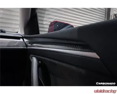 Carbonado DryCF OEM Style Autoclave Door Trim Interior Replacement Tesla Model 3 | Y 2020-2023 - DRYCF9405OE-DTI