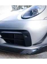 Carbonado DryCF WP Style Dry Bumper Canards Porsche 911 992 Carrera | Targa 2019-2023                                     - DRYCF992SDWP-CRD - Image 2