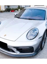 Carbonado DryCF WP Style Dry Bumper Canards Porsche 911 992 Carrera | Targa 2019-2023                                     - DRYCF992SDWP-CRD - Image 5