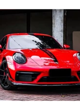 Carbonado DryCF WP Style Dry Front Lip Porsche 911 992 Carrera | Targa 2019-2023                                     - DRYCF992SDWP-FL - Image 2