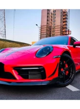 Carbonado DryCF WP Style Dry Front Lip Porsche 911 992 Carrera | Targa 2019-2023                                     - DRYCF992SDWP-FL - Image 5