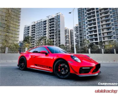 Carbonado DryCF WP Style Dry Side Skirts Porsche 911 992 2019-2023 - DRYCF992WP-SS