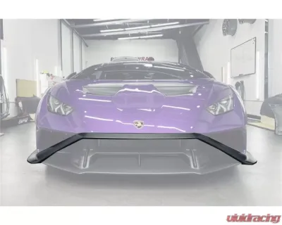 Carbonado Carbon Fiber Dry Up-Front Lip for Lamborghini Huracan STO 2021+ - DRYCFHURACANSTO-UFL