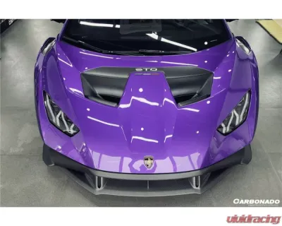 Carbonado Carbon Fiber Dry Up-Front Lip for Lamborghini Huracan STO 2021+ - DRYCFHURACANSTO-UFL