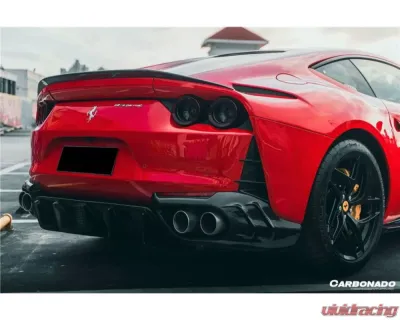 Carbonado FGDRYCF MSY Style DRY Rear Bumper Vents Ferrari 812 Superfast | GTS 2018+ - FGDRYCFOD-812MSY-RBV
