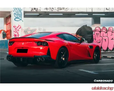 Carbonado FGDRYCF MSY Style DRY Rear Bumper Vents Ferrari 812 Superfast | GTS 2018+ - FGDRYCFOD-812MSY-RBV