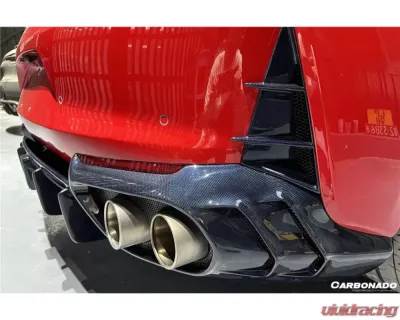 Carbonado FGDRYCF MSY Style DRY Rear Bumper Vents Ferrari 812 Superfast | GTS 2018+ - FGDRYCFOD-812MSY-RBV