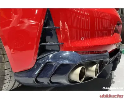 Carbonado FGDRYCF MSY Style DRY Rear Bumper Vents Ferrari 812 Superfast | GTS 2018+ - FGDRYCFOD-812MSY-RBV