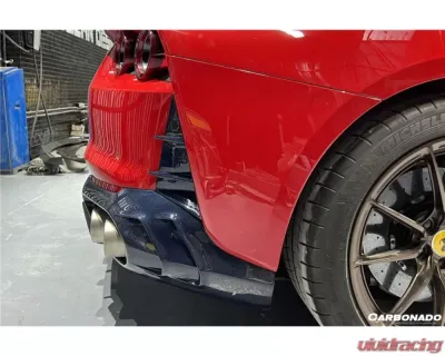 Carbonado FGDRYCF MSY Style DRY Rear Bumper Vents Ferrari 812 Superfast | GTS 2018+ - FGDRYCFOD-812MSY-RBV
