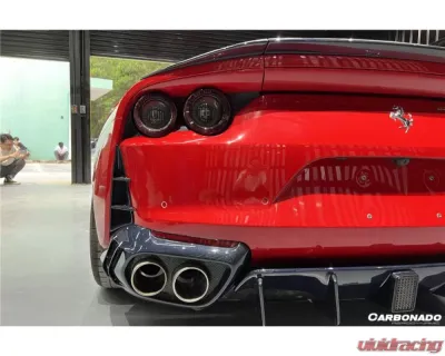 Carbonado FGDRYCF MSY Style DRY Rear Bumper Vents Ferrari 812 Superfast | GTS 2018+ - FGDRYCFOD-812MSY-RBV
