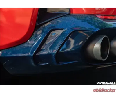 Carbonado DryCF MSY Style DRY Rear Diffuser w/ Light Ferrari 812 Superfast | GTS 2018+ - DRYCFOD-812MSY-RD