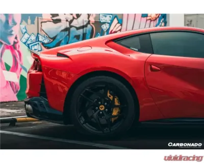 Carbonado DryCF MSY Style DRY Rear Diffuser w/ Light Ferrari 812 Superfast | GTS 2018+ - DRYCFOD-812MSY-RD