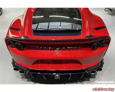 Carbonado DryCF OE Style DRY Rear Bonnet Lower Insert Ferrari 812 Superfast | GTS 2018+ - DRYCFOD-812OE-RBLI