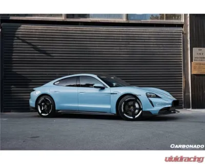 CARBONADO Carbonado DryCF OD Style Front Lip for Porsche Taycan 2019-2022 - DRYCFOD-TaycanOD.FL