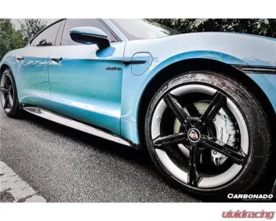 Carbonado DryCF OD Style DRY Side Skirts Porsche Taycan 2019-2022 - DRYCFOD-TaycanOD.SS