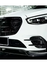 Carbonado DryCF MSY Style Front Bumper Vents Mercedes Benz S-Class W223 4Matic Sedan 2021+                                     - DRYCFOD-W223MSY-FBV - Image 3