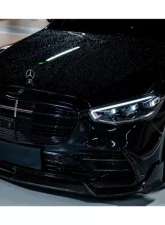 Carbonado DryCF MSY Style Front Bumper Vents Mercedes Benz S-Class W223 4Matic Sedan 2021+                                     - DRYCFOD-W223MSY-FBV - Image 8