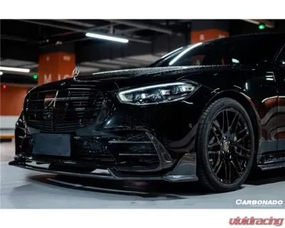 Carbonado DryCF MSY Style Front Bumper Vents Mercedes Benz S-Class W223 4Matic Sedan 2021+ - DRYCFOD-W223MSY-FBV