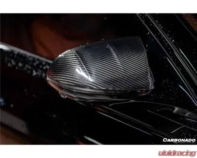 Carbonado DryCF MSY Style Mirror Cover Mercedes Benz S-Class W223 Sedan 2021+ - DRYCFOD-W223MSY-MC