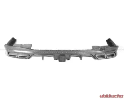 Carbonado FGDRYCF MSY Style Rear Lip w/ LED Light & Exhaust Tips Mercedes Benz S-Class W223 4Matic Sedan 2021+ - FGDRYCFOD-W223MSY-RL