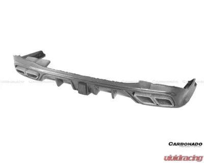 Carbonado FGDRYCF MSY Style Rear Lip w/ LED Light & Exhaust Tips Mercedes Benz S-Class W223 4Matic Sedan 2021+ - FGDRYCFOD-W223MSY-RL
