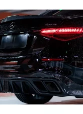 Carbonado FGDRYCF MSY Style Rear Lip w/ LED Light & Exhaust Tips Mercedes Benz S-Class W223 4Matic Sedan 2021+                                     - FGDRYCFOD-W223MSY-RL - Image 10