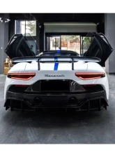 Carbonado DryCF SVD Style DRY Rear Lip Diffuser Maserati MC20 2020+                                     - DRYCFODMC20SVD-RD - Image 11