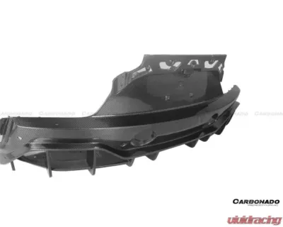 Carbonado DryCF SVD Style DRY Rear Lip Diffuser Maserati MC20 2020+ - DRYCFODMC20SVD-RD