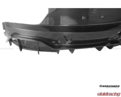 Carbonado DryCF SVD Style DRY Rear Lip Diffuser Maserati MC20 2020+ - DRYCFODMC20SVD-RD