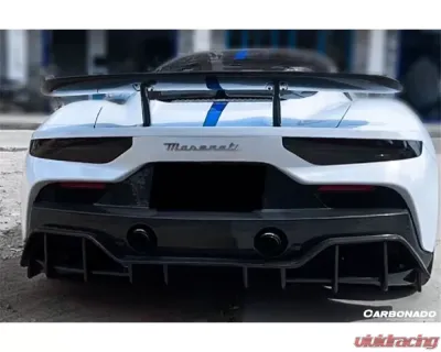 Carbonado DryCF SVD Style DRY Rear Lip Diffuser Maserati MC20 2020+ - DRYCFODMC20SVD-RD