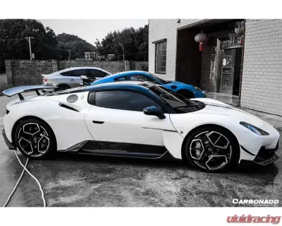 Carbonado DryCF SVD Style Dry Side Skirts Maserati MC20 2020+ - DRYCFODMC20SVD-SS