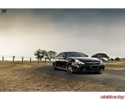 Carbonado Carbonado FRP WD Style Front Bumper w/ LED for Mercedes-Benz W219 CLS-Class 2005-2009 - FB033192FRP0