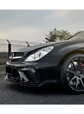 Carbonado Carbonado FRP WD Style Front Bumper w/ LED for Mercedes-Benz W219 CLS-Class 2005-2009                                     - FB033192FRP0 - Image 10