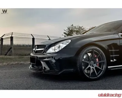Carbonado Carbonado FRP WD Style Front Bumper w/ LED for Mercedes-Benz W219 CLS-Class 2005-2009 - FB033192FRP0