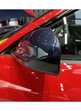 Carbonado DryCF MSY Style DRY Mirror Housing Ferrari 812 Superfast | GTS 2018+                                     - DRYCFOD-812MSY-MR - Image 3