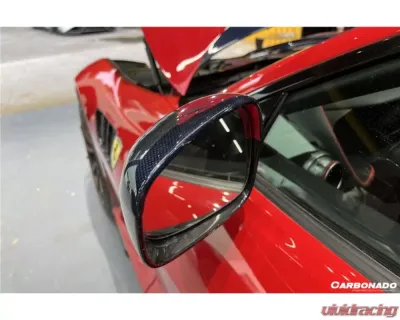 Carbonado DryCF MSY Style DRY Mirror Housing Ferrari 812 Superfast | GTS 2018+ - DRYCFOD-812MSY-MR