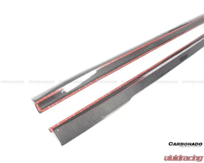 Carbonado DryCF MSY Style Side Skirts (Long Model) Mercedes Benz S-Class W223 Sedan 2021+ - DRYCFOD-W223MSY-SS
