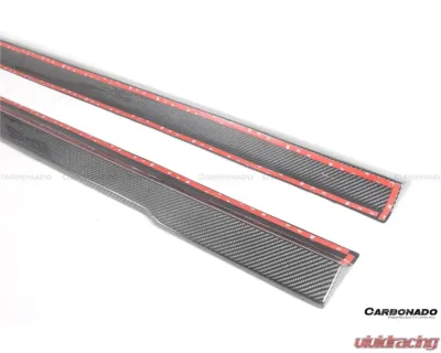 Carbonado DryCF MSY Style Side Skirts (Long Model) Mercedes Benz S-Class W223 Sedan 2021+ - DRYCFOD-W223MSY-SS