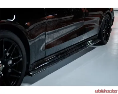 Carbonado DryCF MSY Style Side Skirts (Long Model) Mercedes Benz S-Class W223 Sedan 2021+ - DRYCFOD-W223MSY-SS