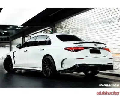 Carbonado DryCF MSY Style Side Skirts (Long Model) Mercedes Benz S-Class W223 Sedan 2021+ - DRYCFOD-W223MSY-SS