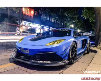 Carbonado Carbonado DRYPCF Partial Front Bumper w/ Lip for McLaren MP4 12C 2011-2014 - DRYPCF8002RP-FB